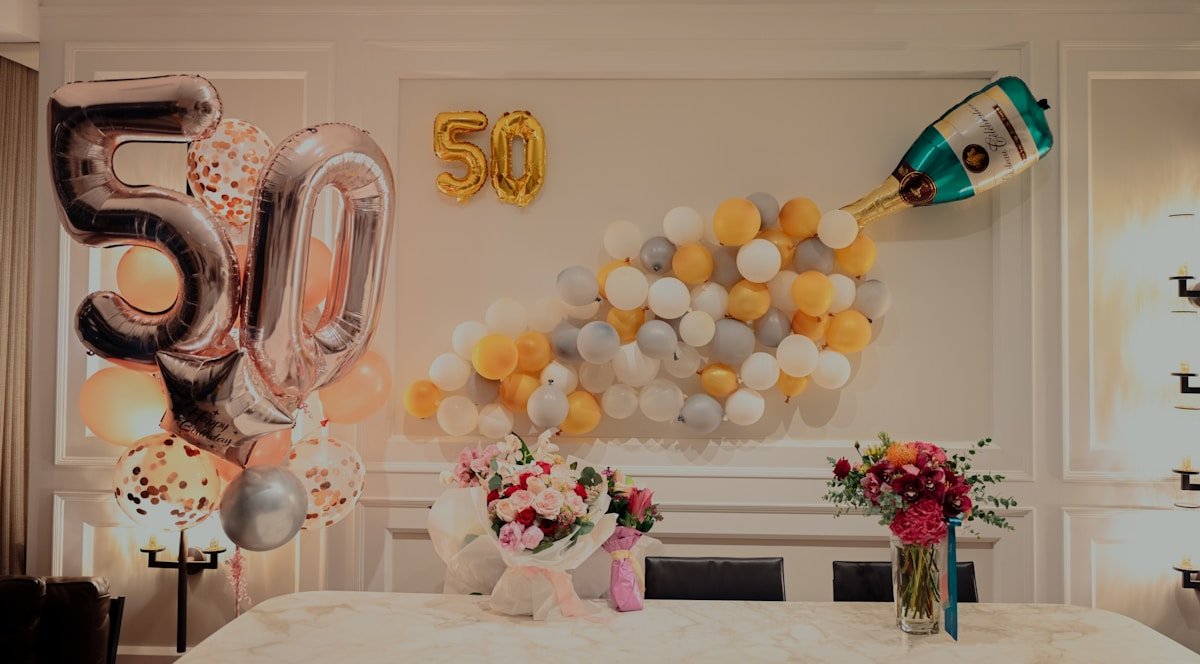 Festive Birthday Table with Colorful Linens — Ultimate Party Rentals