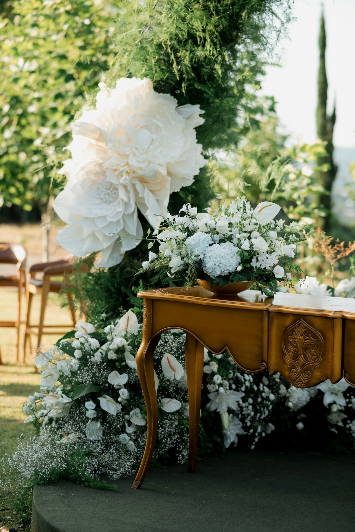 Lush Floral Centerpieces at Reception — Ultimate Party Rentals
